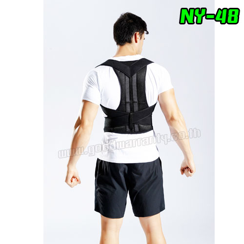 NY-48 เข็มขัดพยุงหลัง และบ่า ปรับสรีระให้หลังตรง และรัดเอวเพิ่มความกระชับ WH-GE-HE-B48XX