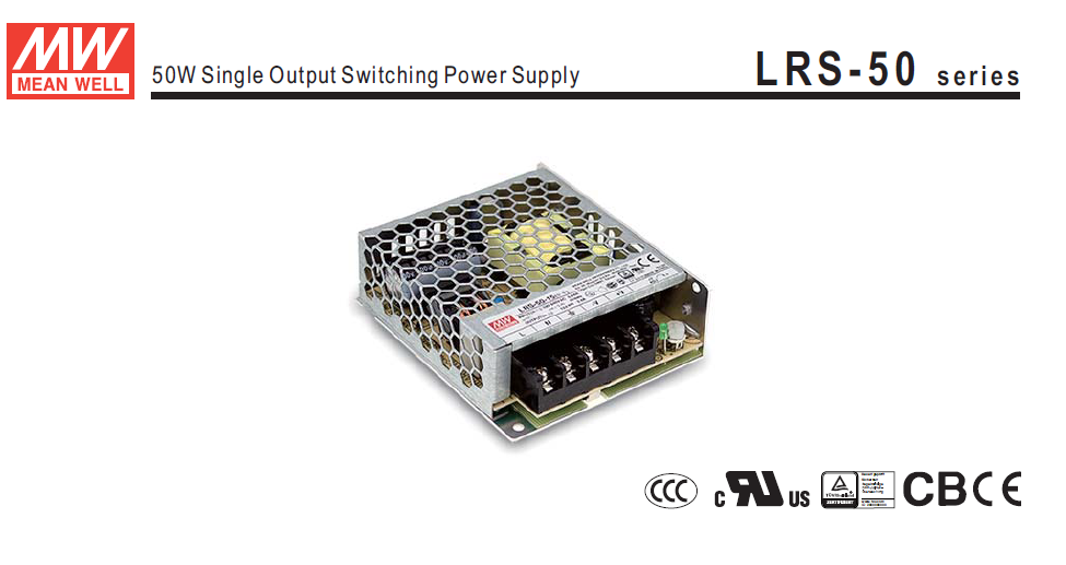 Power supply LRS220/24Vdc 52.8W 2.2A