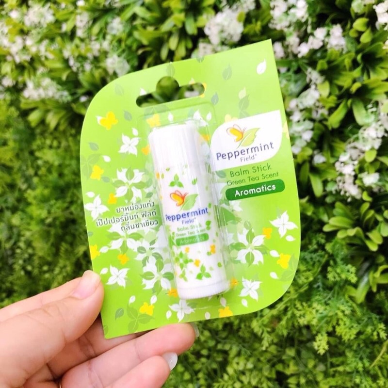 PEPPERMINT FIELD BALM STICK 6g. ยาหม่องแท่งเป๊ปเปอร์มิ้นท์ ฟิลด์ กลิ่นหอมเย็นจากสมุนไพรธรรมชาติ 100%