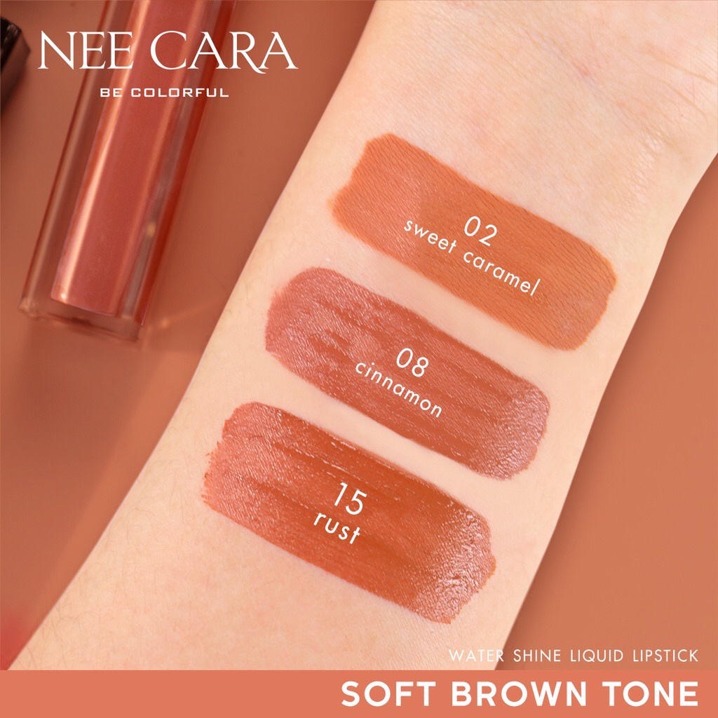 Nee Cara Water Shine Liquid Lipstick N976 นีคารา วอเทอร์ ชายน์ ลิควิด ลิปสติก 6.5กรัม ❤