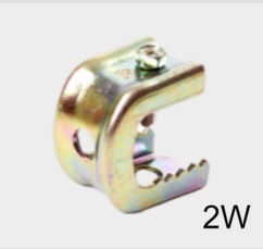 แคล้มฟันจระเข้ เบอร์ 2W ชุบรุ้ง(beam clamp)17-32mm.