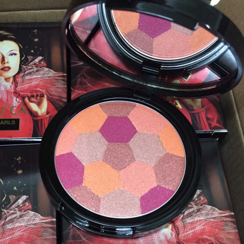 Merrezca Mineral Pearl Blush บรัชออน ปัดแก้ม เมอเรสก้า ปัดแก้มลูกบอล หน้าใส (302 double orange)