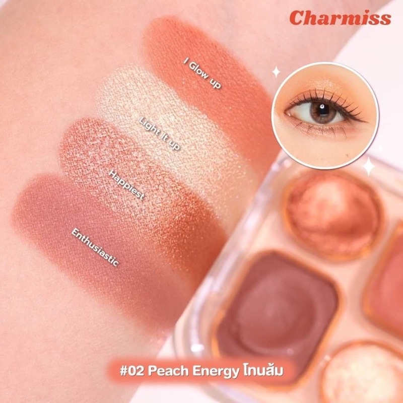 CHARMISS GLOWLOGRAM EYESHADOW PALETTE ชาร์มิส อายแชโดว์ เนื้อโมจิ