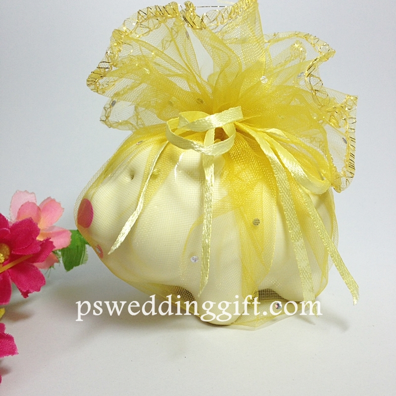 หมูออมสิน แพ็คถุงผ้า พร้อมป้ายชื่อ