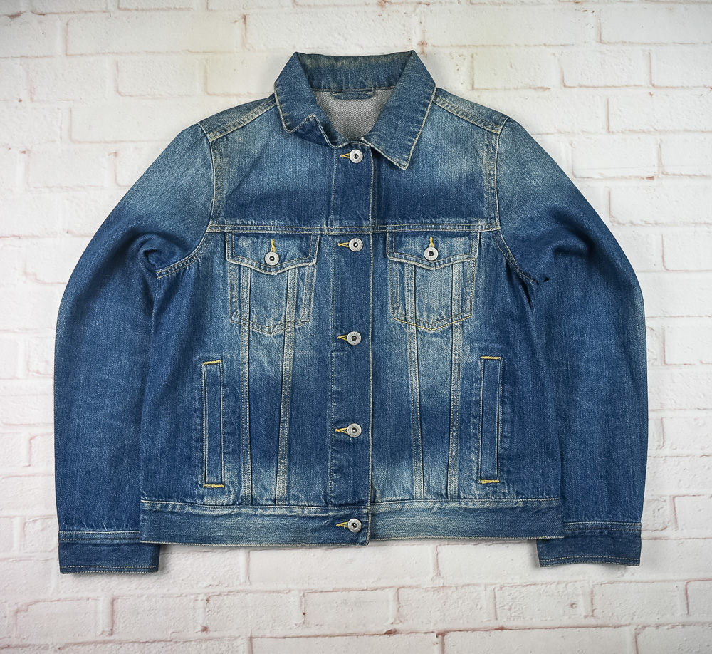 GUแท้ รอบอก 40 เสื้อแจ็คเก็ตยีนส์ ผู้หญิง จียู สียีนส์ เสื้อแขนยาว เนื้อผ้าดี