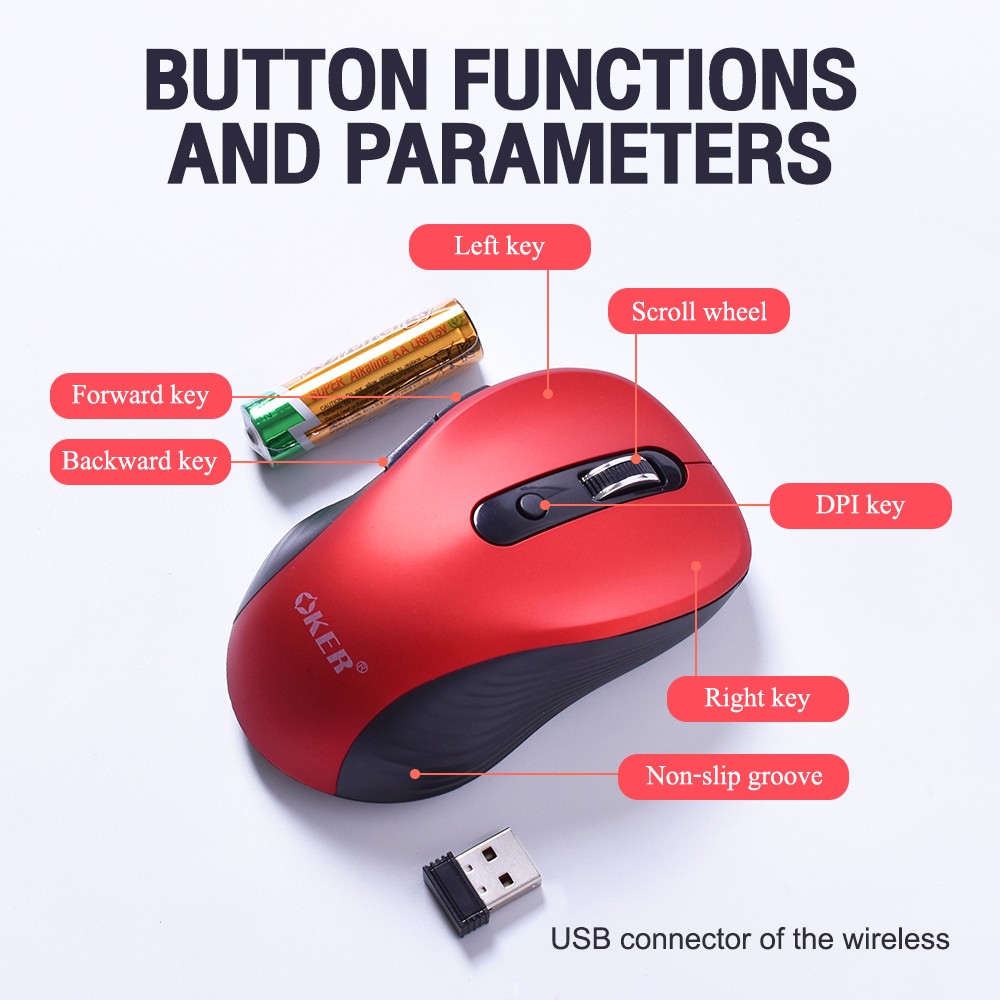 M935 OKER 6D WIRELESS MOUSE MO-OK-WL-935xx