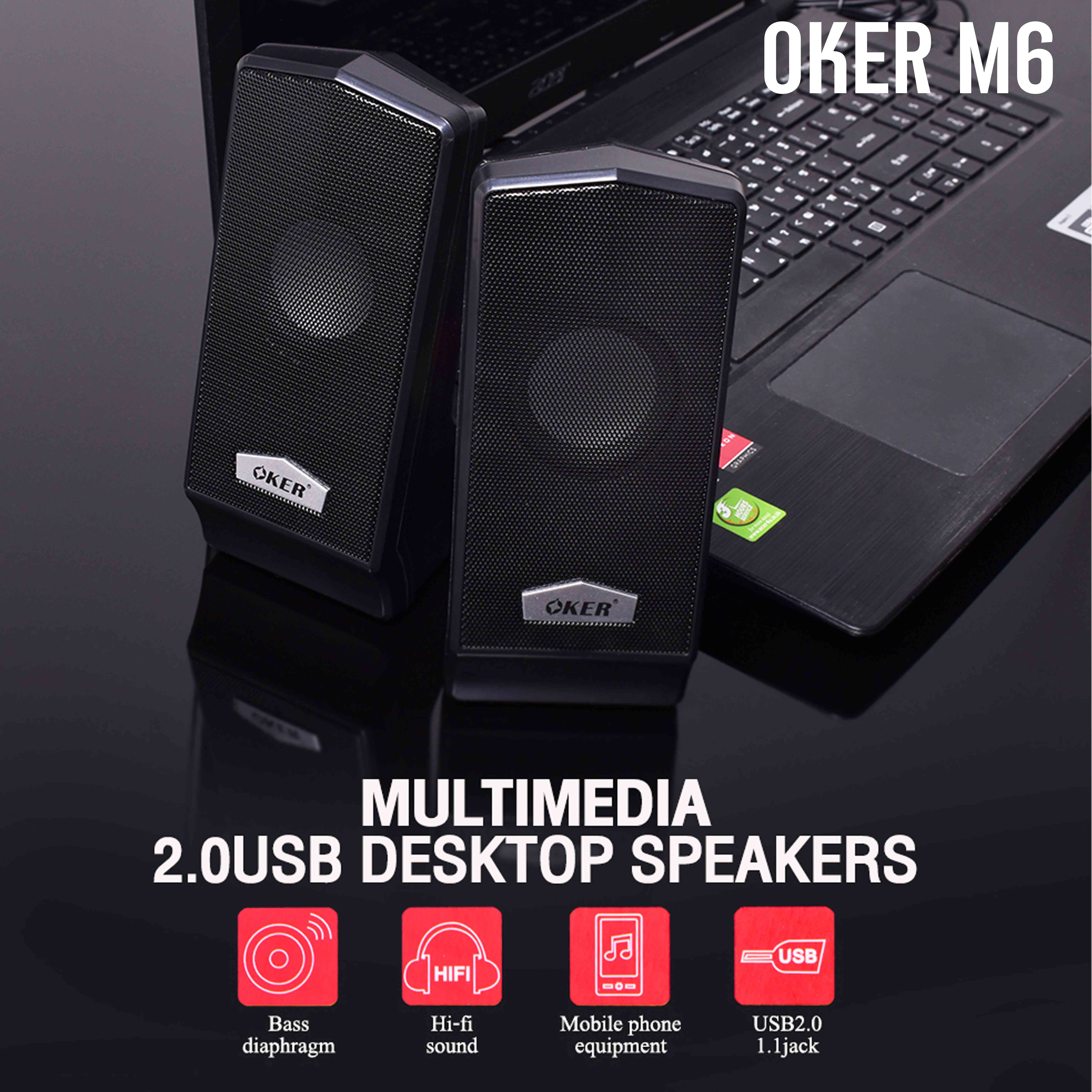 OKER M6 OKER USB Speaker 550W SP-OK-20-M6BLK