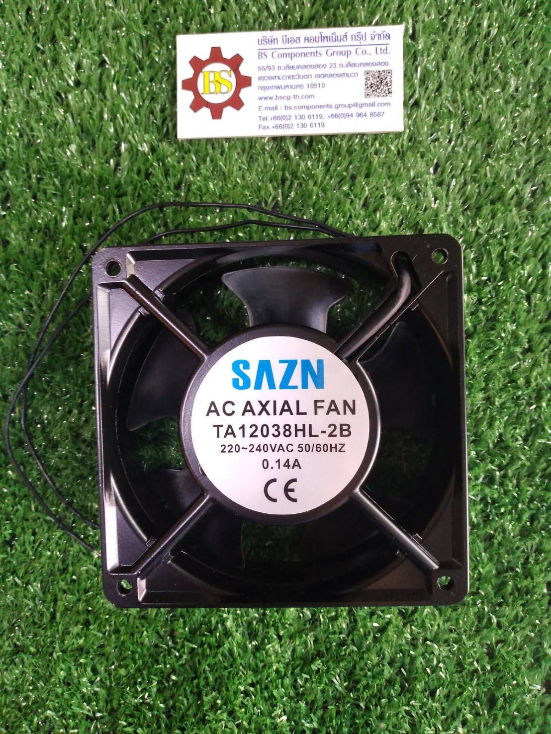 SAZN : พัดลม 120x120x38mm. 4" 220/240VAC