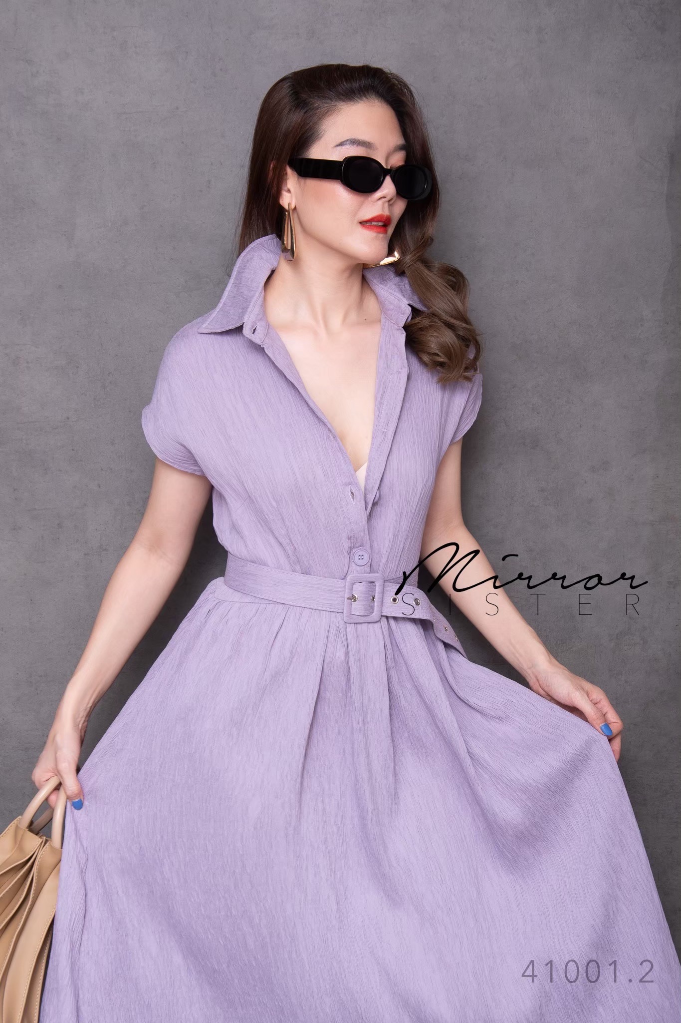 MiRRoRSiSTER's Sasa DReSS•• เดรสเชิ้ตแขนสั้น ใส่สวยง่ายeasywear แพทเทรินสวย ช่วงบนเป็นคอปกเชิ้ต มีก