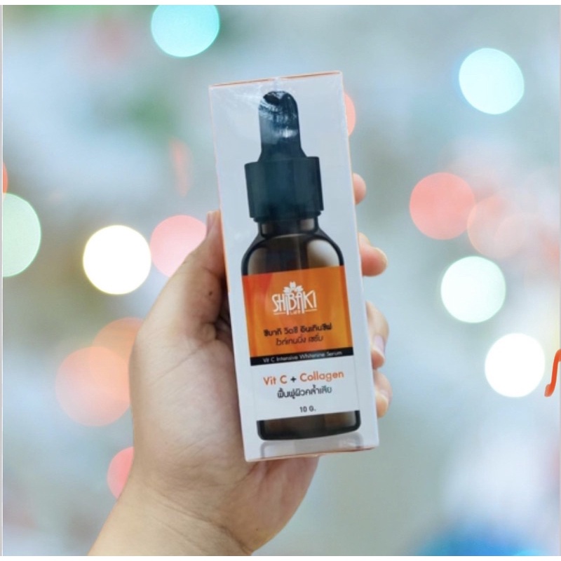 Shibaki Vit c + Collagen Vit c Intensive whitenine Serum 10g วิตซี เซรั่ม