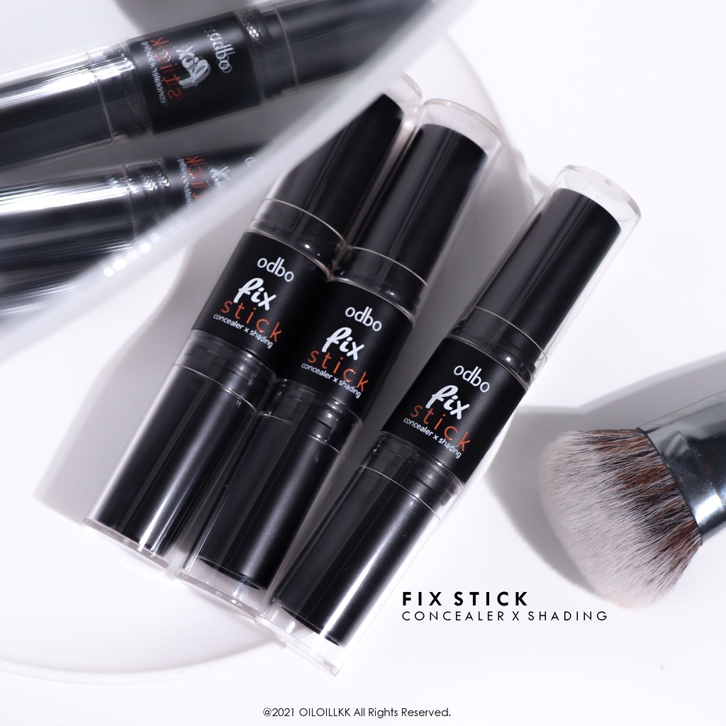 ❤ โอดีบีโอ 2in1 คอนซีลเลอร์ + เฉดดิ้ง ปกปิด เรียบเนียน 6g OD450 odbo Fix Stick Concealer Shading