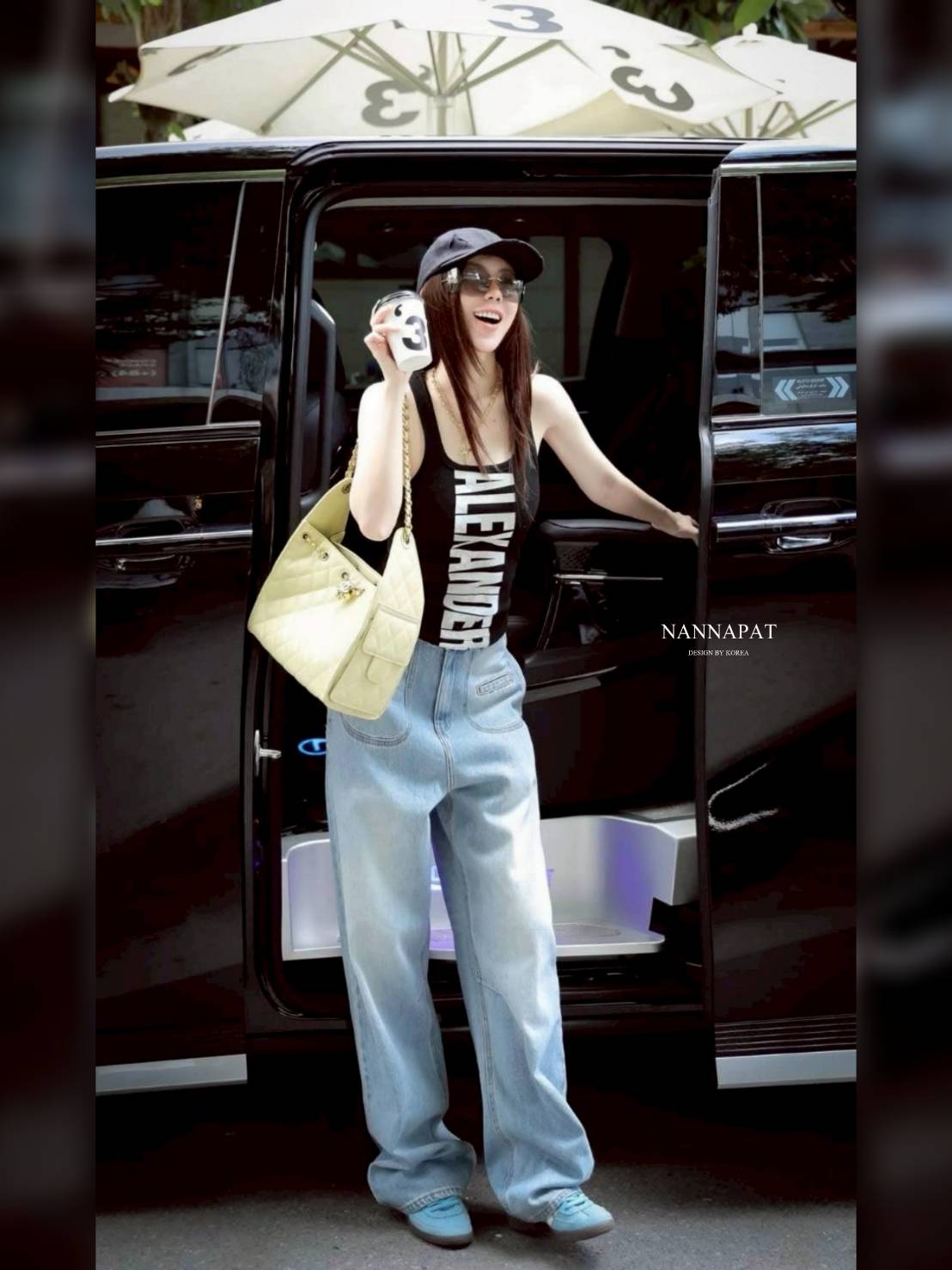 TAG :: NANNAPAT (NP) 🎗️ CONCEPT ::SET เสื้อผ้ายืด นุ่ม ใส่สบาย + กางเกงยีนส์แท้ฟอกซีด