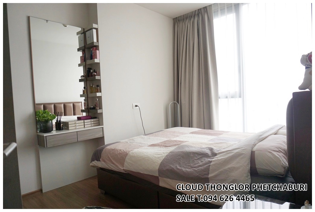 SALE CLOUD THONGLOR PHETCHABURI Cloud ทองหล่อ-เพชรบุรี 2 bed 53.68 ตร.ม. Built-in furniture ชั้น 17