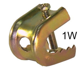 แคล้มฟันจระเข้ เบอร์ 1W ชุบรุ้ง (beam clamp)5-20mm.