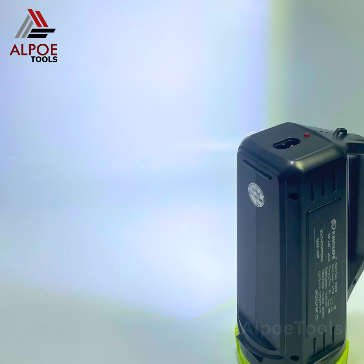 ไฟฉายหูหิ้ว หลอด LED มีไฟข้าง รุ่น KM-2687