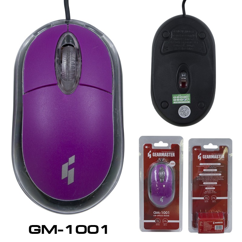 GM-1001 MOUSE GEARMASTER คละสี GM-1001 MO-GM-OU-1001x