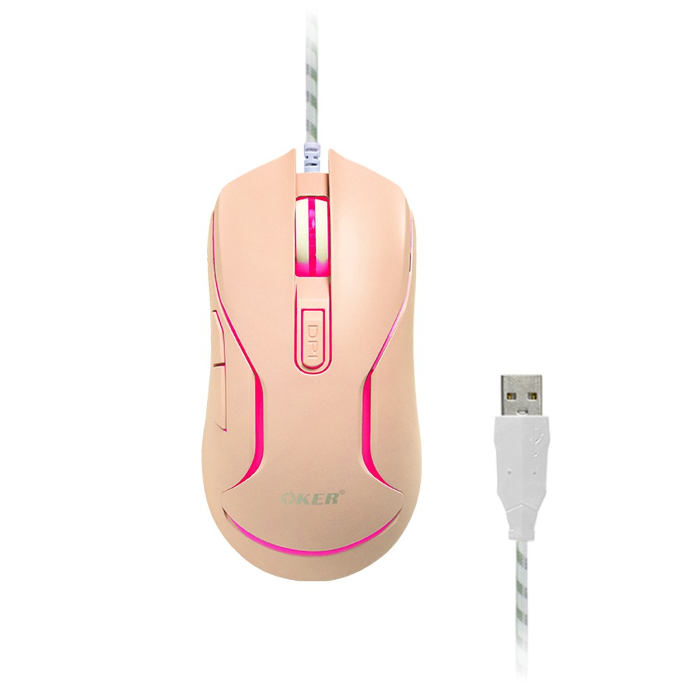 OKER X25 MOUSE USB 6D LED 1000DPI ไฟ7สี SKU-02947