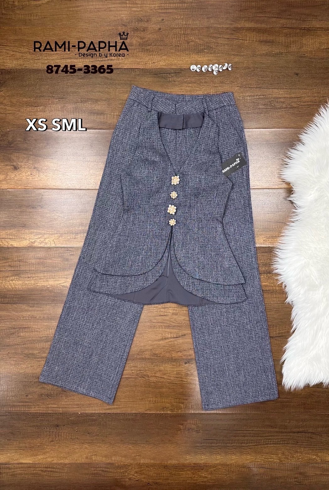 Label :: RAMI-PAPHA(รมิปภา) เซตเสื้อคอวีคล้องคอทรงสวย +กางเกงขายาวทรงสวย #เสื้อผ้าแฟชั่น #แฟชั่น #ชุดเซต #งานป้าย #รมิปภา #ramipapha