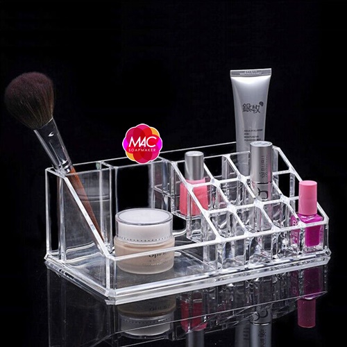 กล่องอะคริลิกใส ใส่ลิปสติก และเครื่องสำอาง