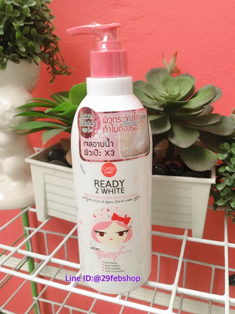 Cathy Doll Ready 2 White One Day Whitener Body Cleanser 450 ml.