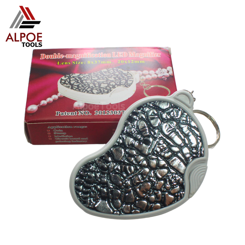 เลนท์ขยายพับได้ มีไฟ แบบพวงกุญแจ รหัส No.6901A-C ทรงรูปมะม่วง