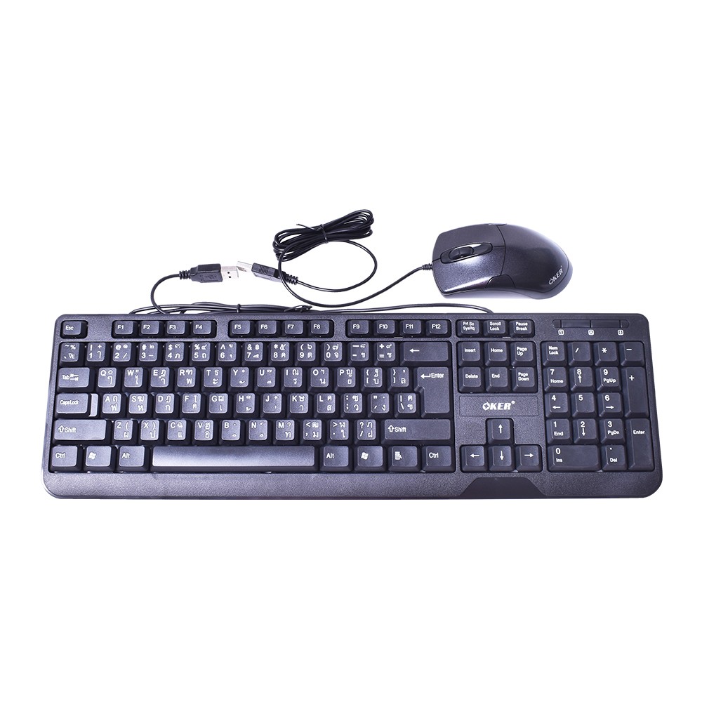 KM-3189 BLACK OKER KEYBOARD+MOUSE USB KB-KM-OK-3189B