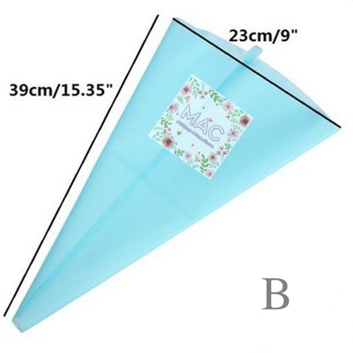 SILICONE CREAM PIPING BAG ถุงซิลิโคนบีบครีมสบู่ size B 35 ซม.