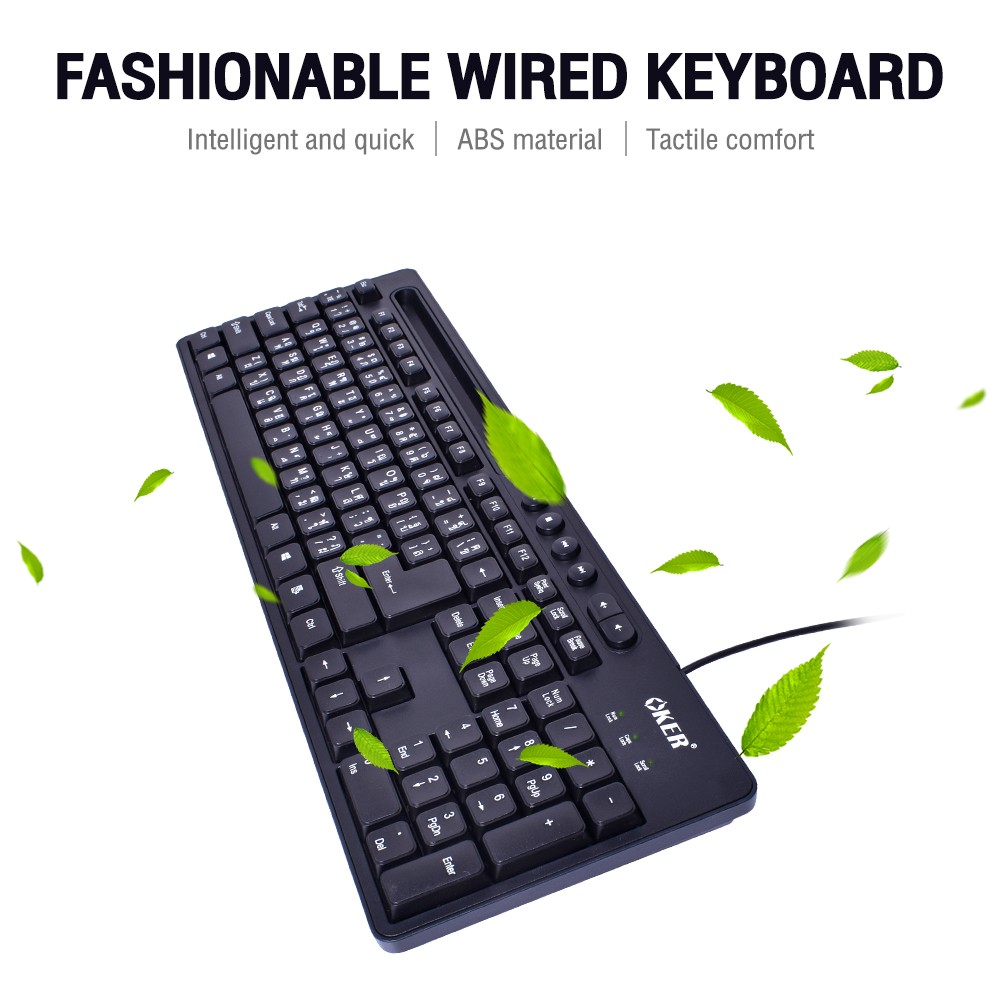 OKER K-758 OKER MULTIMEDIA KEYBOARD USB KB-UB-OK-758BK