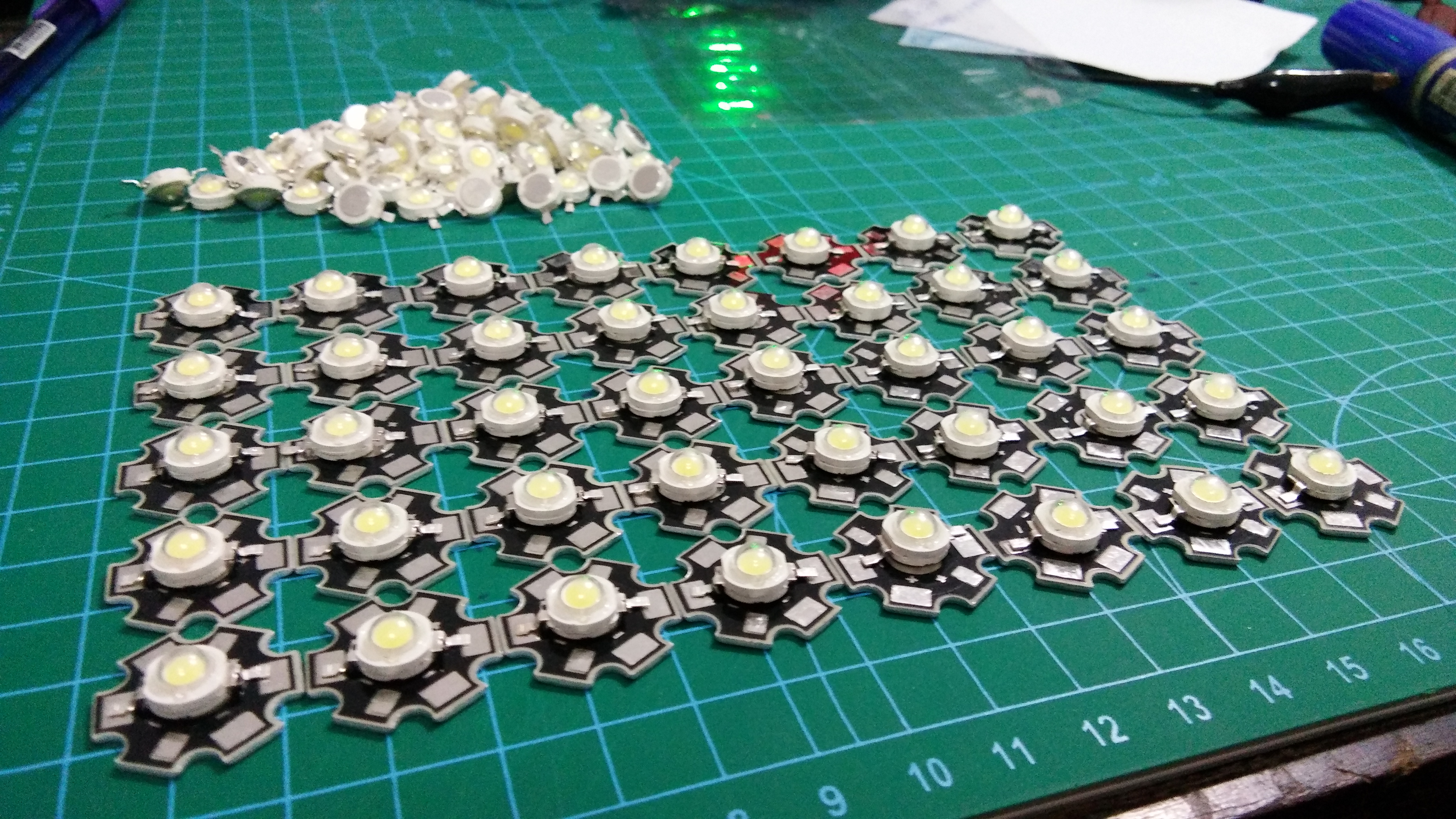 เพลทระบายความร้อนหลอดแอลอีดีลูกปัด 1W-3W