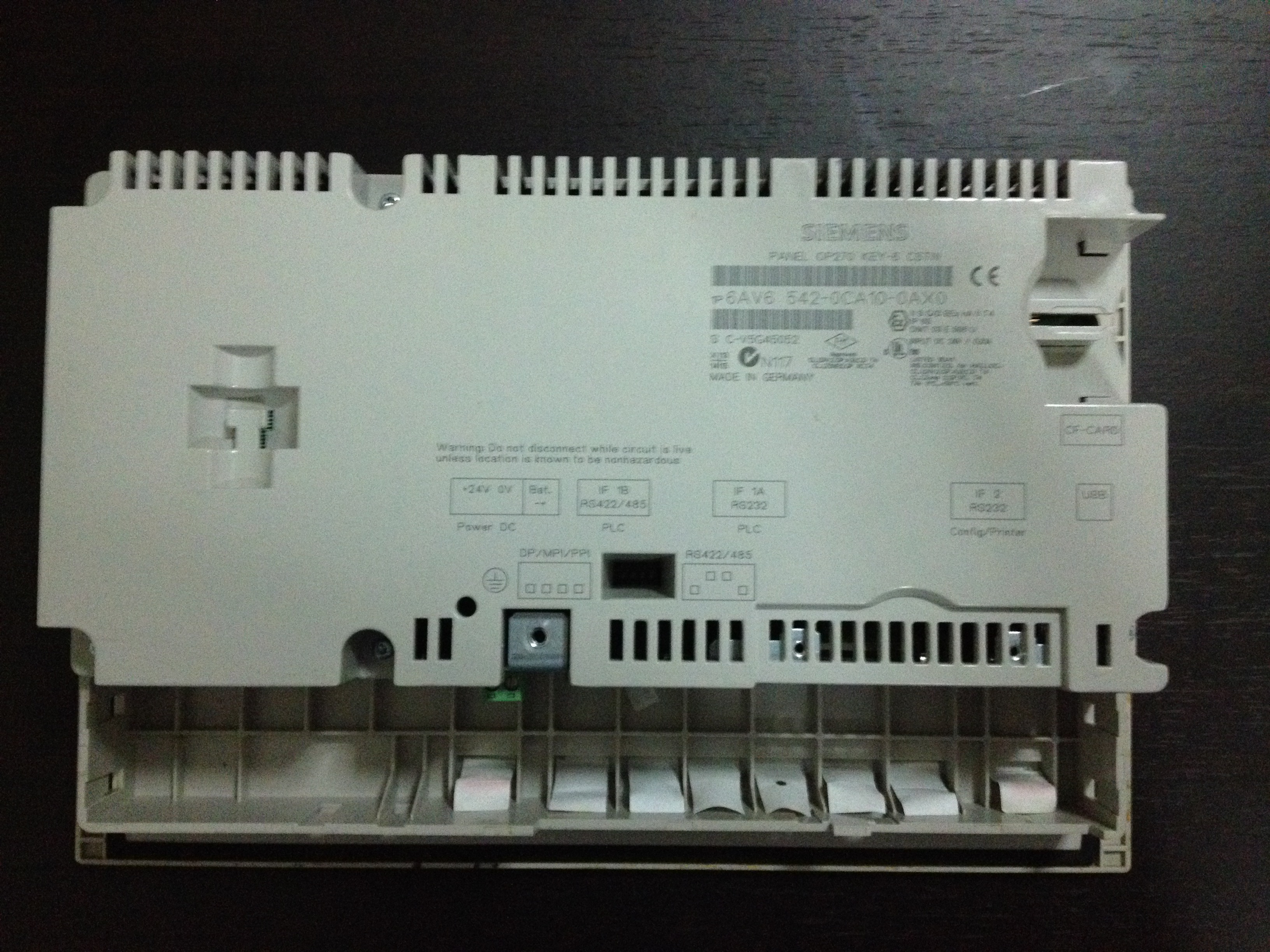 SIEMENS SIMATIC OP 270 KEY 6" 6AV6 542-0CA10-0AX0