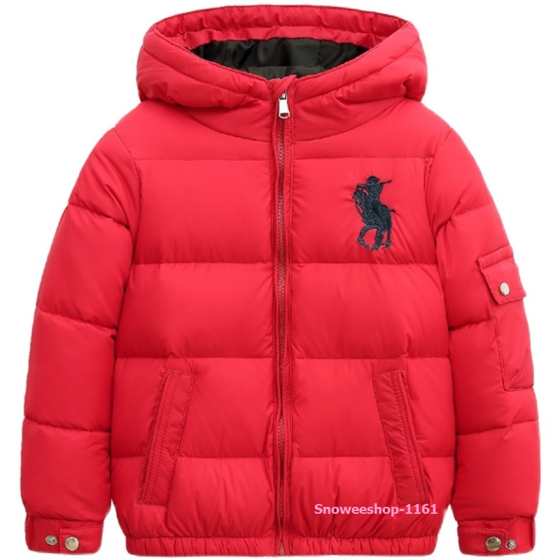 Polo down Jacket เสื้อกันหนาวเด็กเสื้อขนเป็ดใส่ได้ทั้งเด็กผู้หญิง เด็กผู้ชาย ใส่กันหนาวติดลบปักหน้าอกโปโล แต่งกระเป๋าตรงแขน มาพร้อม 3 เฉดสี