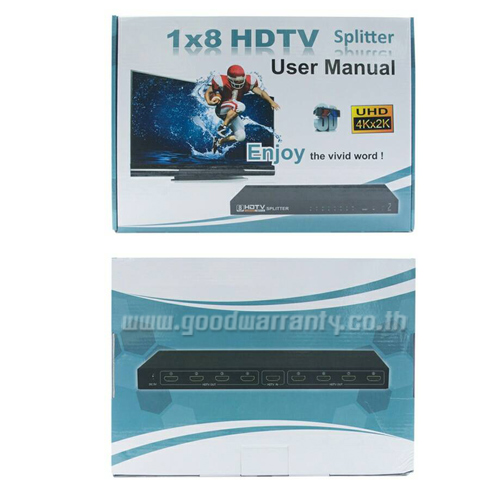 PC-014 GLINK 4K 1x8 HDTV SPLITTER USER MANUAL SKU-00173