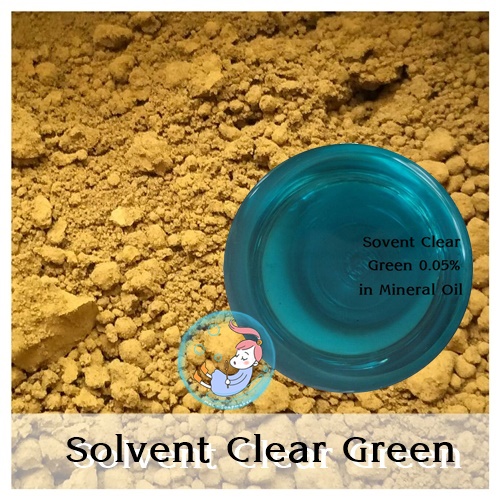 Color Green :Solvent Clear Green สีเขียวโฃเวนท์ใส ผงละเอียด ละลายน้ำมันได้โปร่งใส