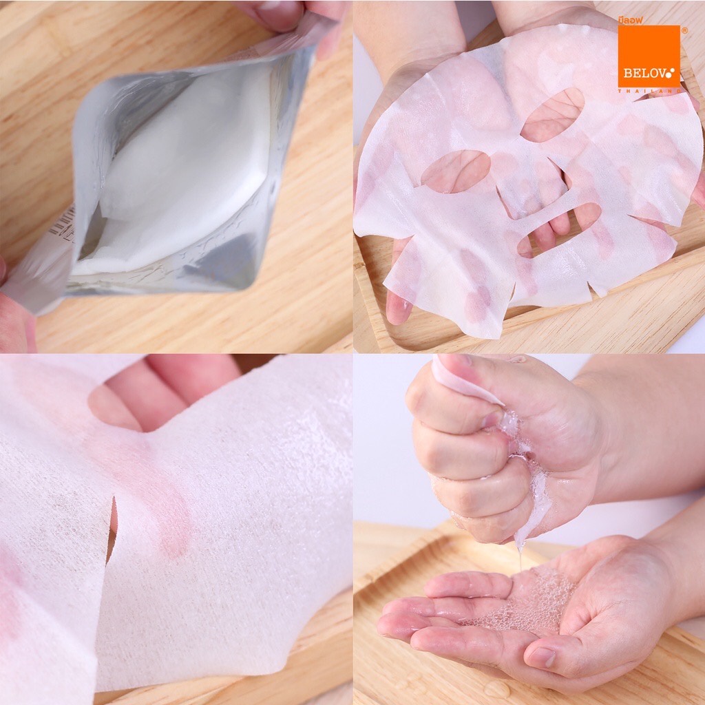 (10แผ่น/กล่อง) Moods Facial Mask มูดส์ 3D มาส์ค 5 สูตร ว่านหาง/ คอลลาเจน/ แตงกวา/ มะเขือเทศ/ และแตงโม