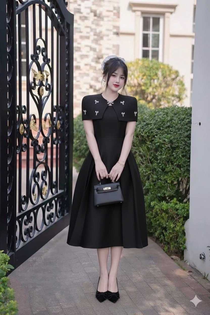 เดรสสายเดี่ยวทรงสวย เนื้อผ้าเกรดพรีเมียม ทิ้งตัวสวย ไม่บาง ดีไซน์เข้ารูปช่วงอกแล้วบานเล็กน้อยช่วงปลาย ใส่แล้วหุ่นเป๊ะดูมีทรงสุดๆ ( เสริมฟองน้ำและซิปหลังซ่อนอย่างดี ) 👗