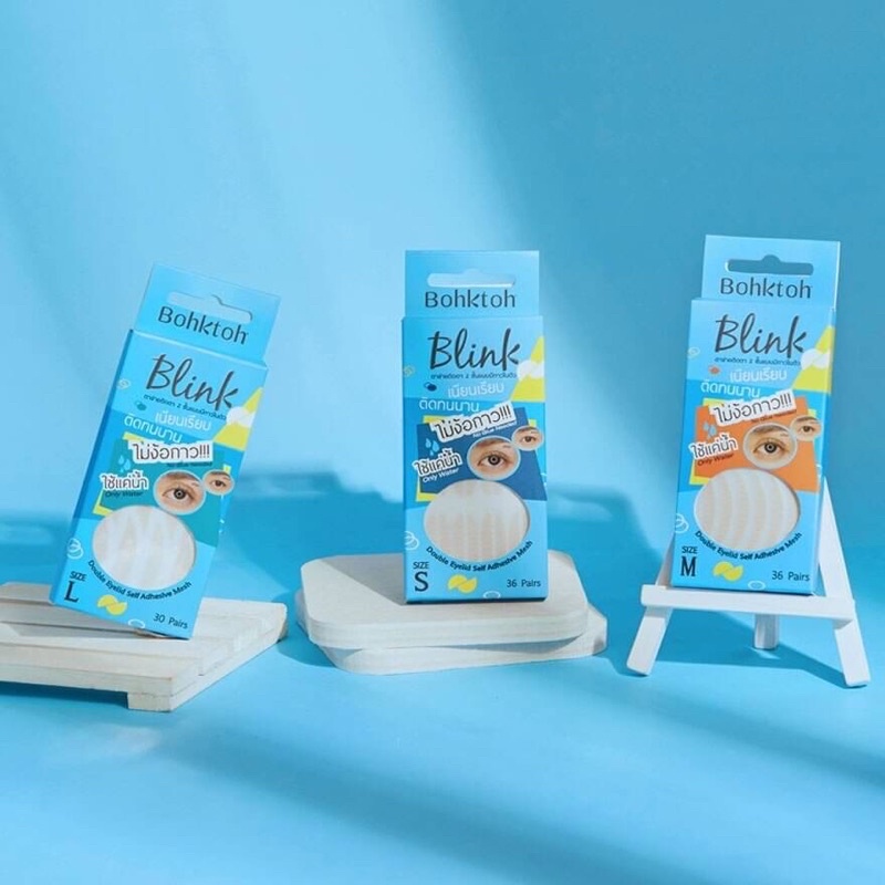 Bohktoh Blink Blink Mesh Double Eyelid Sticker ขนาด 36 คู่ ตาข่าย ติดตาสองชั้น มีกาวในตัว