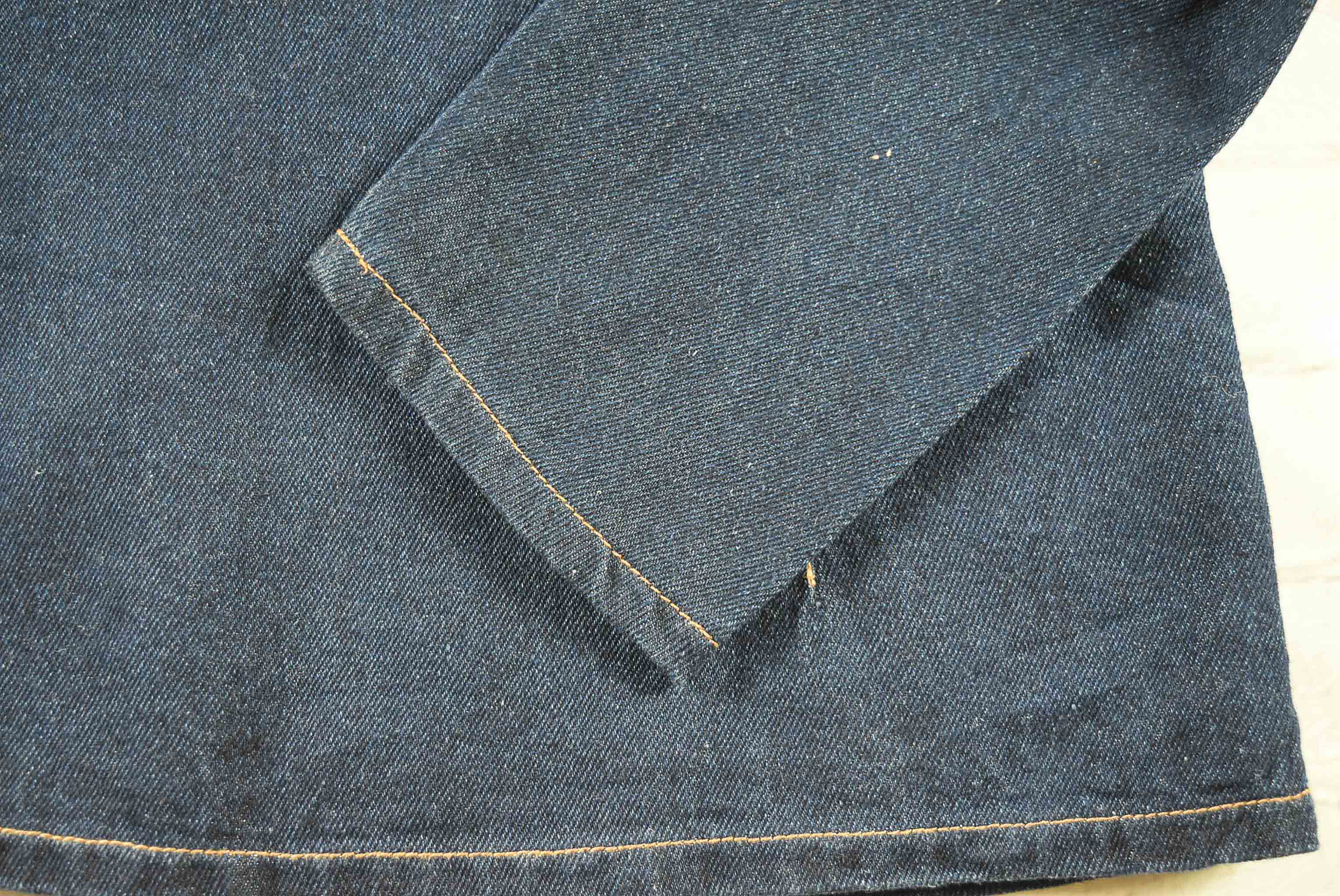 F.M.N อกจริง 35 ไซส์ S เสื้อแจ็คเก็ตยีนส์ แขนยาว ผู้หญิง สีเข้ม ทรงสูท มีซิปหน้า ใส่คลุมเข้ารูป มีกระเป๋าข้าง