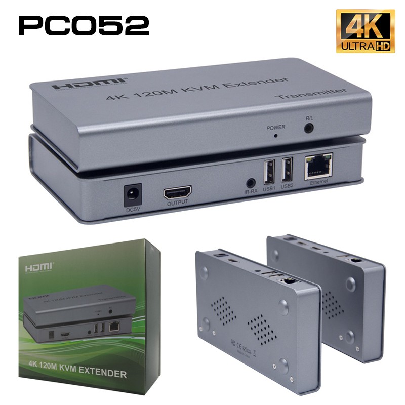 PC052 HDMI EXTENDER OVER SINGLE UTP CAT5e/6 Cable up to 120m SKU-02006