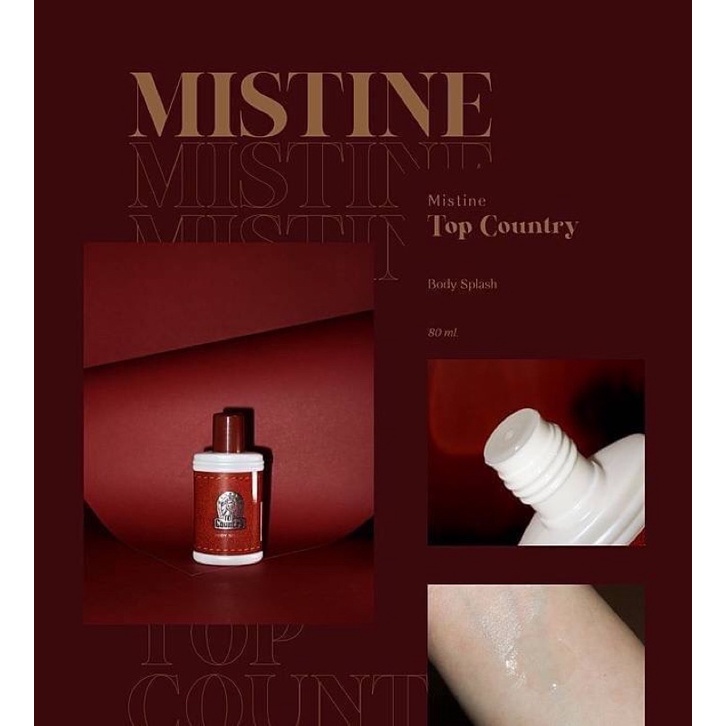 Mistine Top Country Body Splash 80 ml. น้ำหอมชาย มิสทีน ทณอป คันทรี บอดี้ สแปลซ