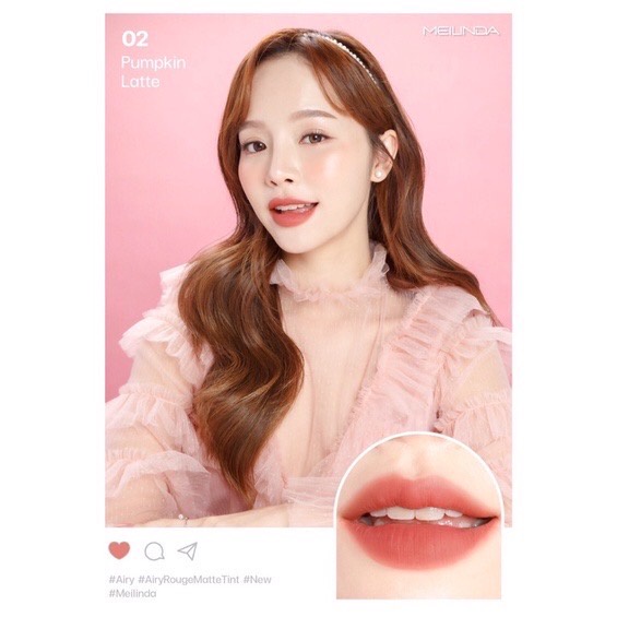 Meilinda Lip Airy Rouge Matte Tint MC2069 เมลินดา แอร์รี่ รูจ แมท ทินท์ 4.3กรัม