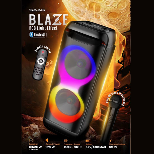 BLAZE SAAG SPEAKER BLUETOOTH +MIC*2/30W SP-SA-20-BLAZE