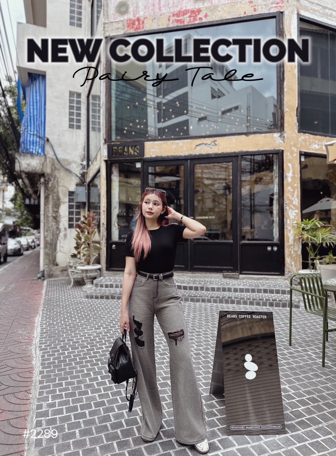 Set เสื้อยืดสีดำเนื้อผ้ายืดได้เยอะ แมตกางเกงยีนลายเสือดาวสกรีนจางๆ แต่งขาดให้เห็นด้ายสีดำ งานสวยมากก รุ่นนี้ใส่แล้วทรงสวย แพทเทิลเป๊ะมากก คอนเฟิร์มห้ามพลาดด #2289