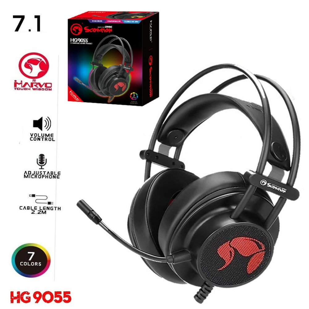MARVO HG-9055 MARVO 7.1 HEADPHONE+MIC SKU-01848
