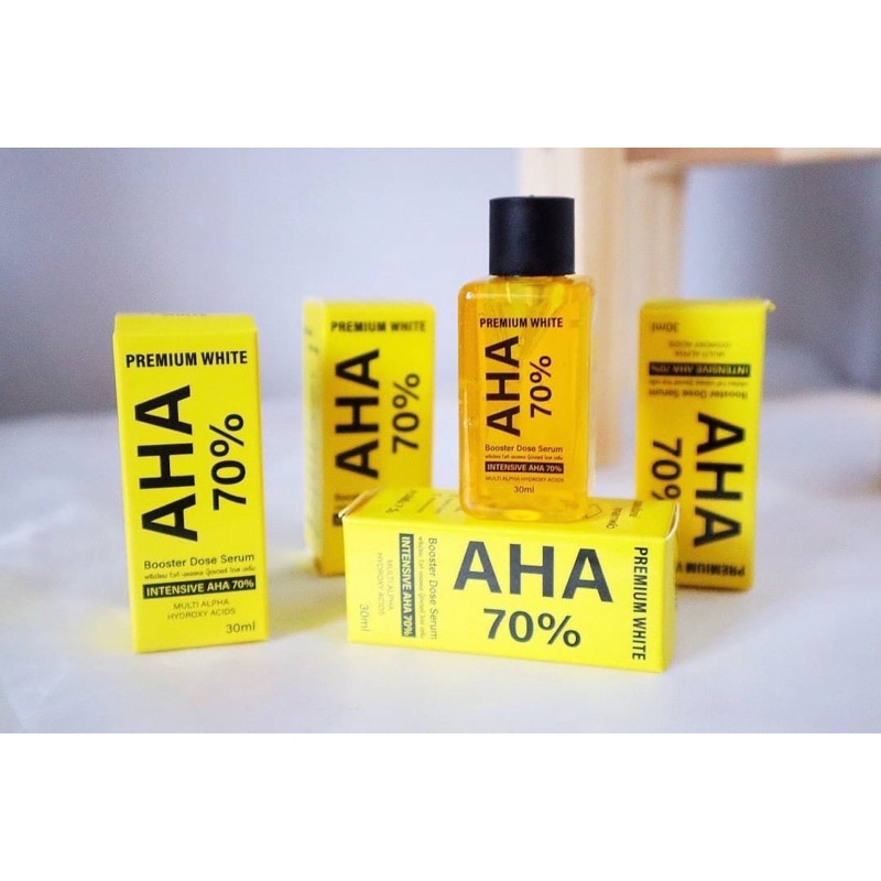 Premium White AHA 70% Booster Dose Serum 30 ml หัวเชื้อเซรั่ม AHA