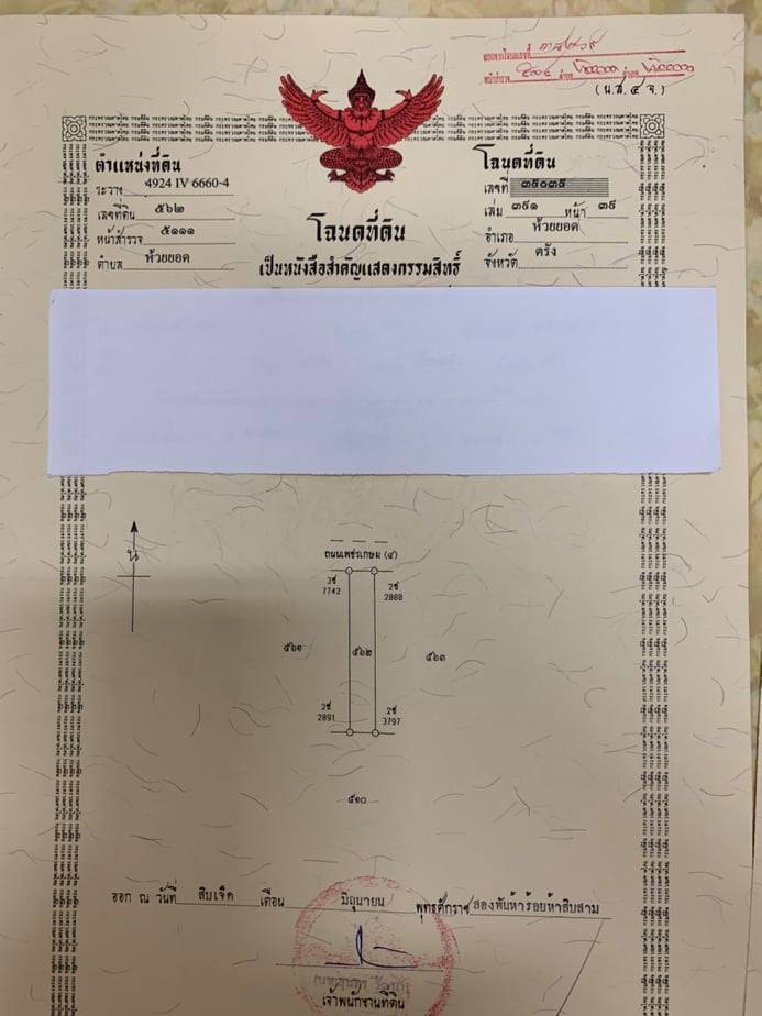 ขายที่ดินราคาถูกติดถนนใหญ่เพชรเกษม ตรงข้ามราชภัฏสวนดุสิตตรังอ.ห้วยยอดจ.ตรัง75ตรว.ใกล้โลตัสห้วยยอด 1 กม.เหมาะแก่การทำธุรกิจราคา2.1ล้านบาท