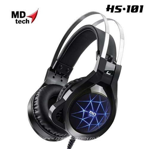 MDTECH HS-101 MDTECH COSMO HEADPHONE+MIC LED LIGHT DESIGN HP-HM-MD-101XX