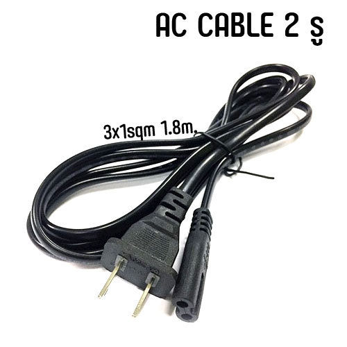Cable AC Power Notebook 1.8M (2*1sqm)2 ช่อง สำหรับ N/Bและปริ้นเตอร์ CA-AC-2P-NB182