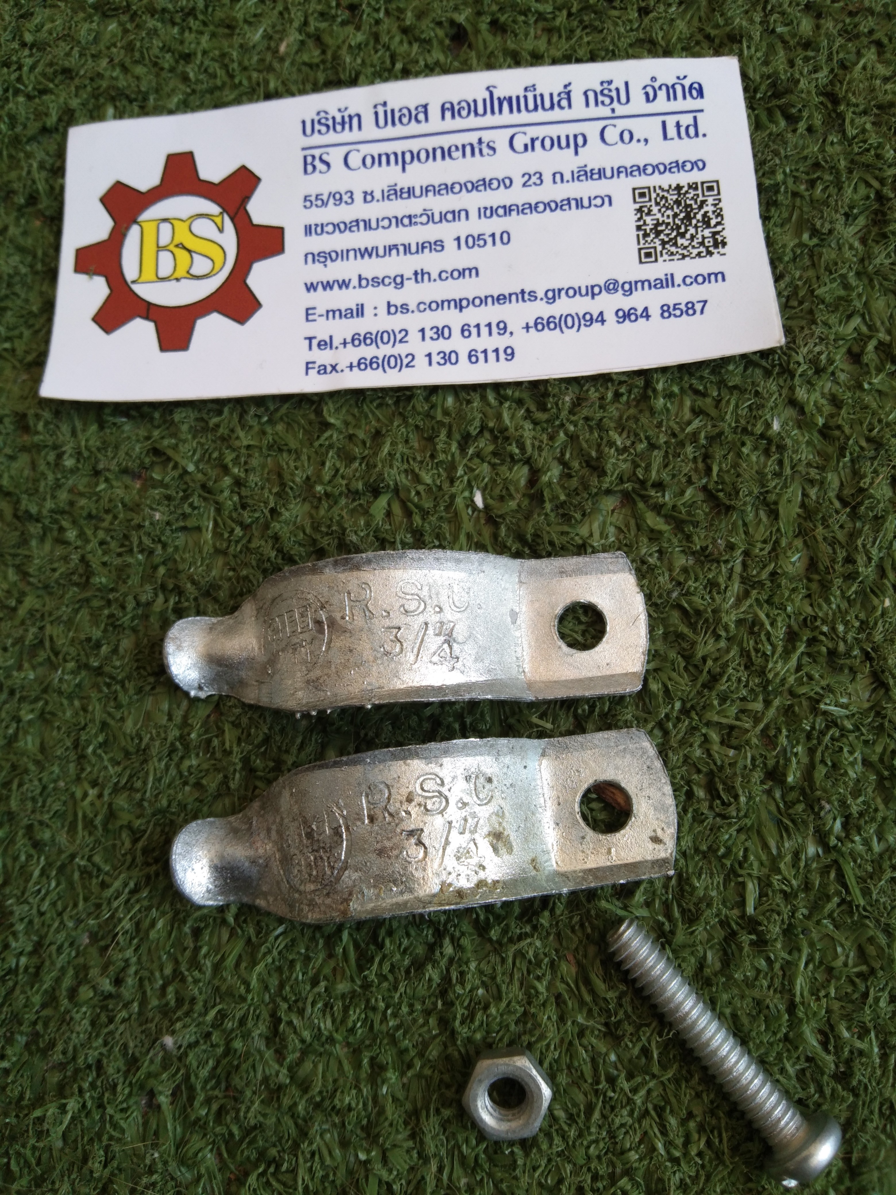 STEEL CITY : แคล้มวงเดือนบอาบสังกะสี 3/4” HBC22