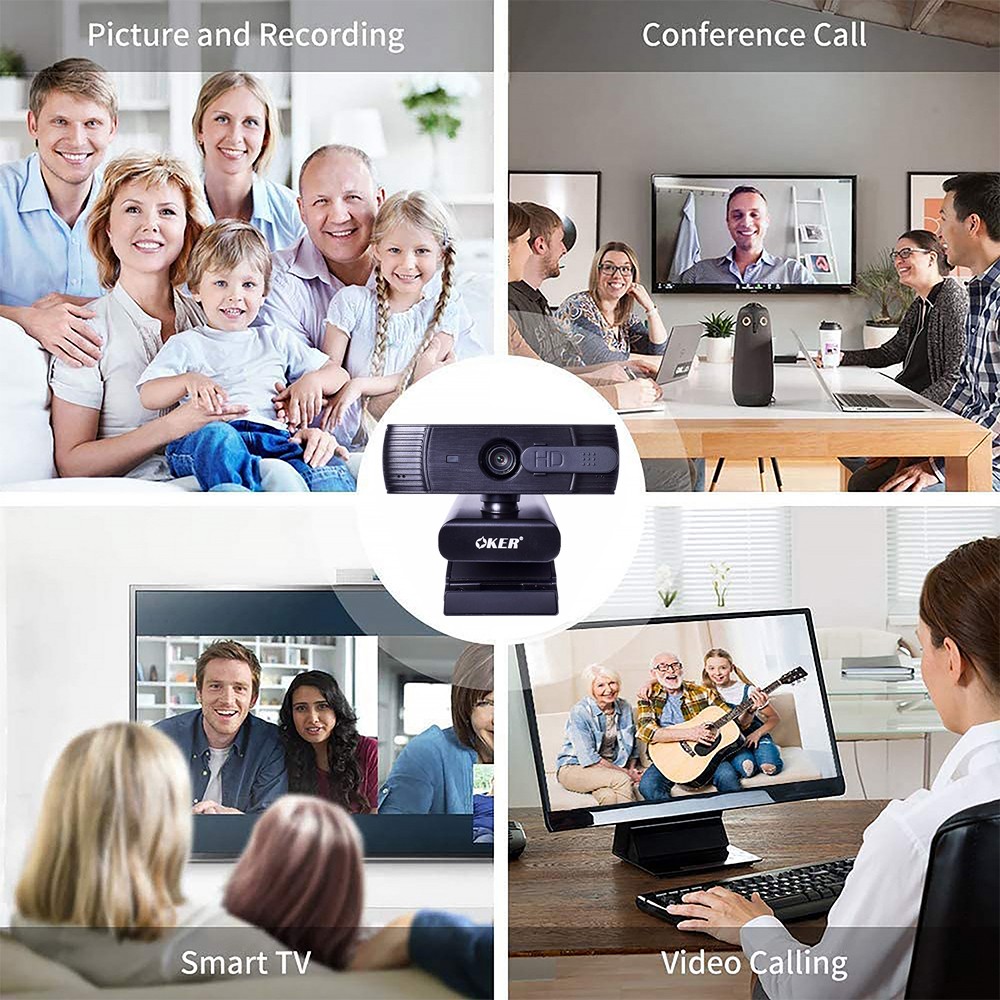 HD-868 OKER WEBCAM FULL 1080P AUTO FOCUS CM-OK-HD-A868X