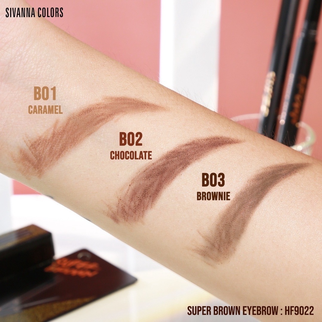 Sivanna Super Brown Eyebrow HF9022 เขียนคิ้วซิวันนา ซุปเปอร์ บราวน์ อายบราว